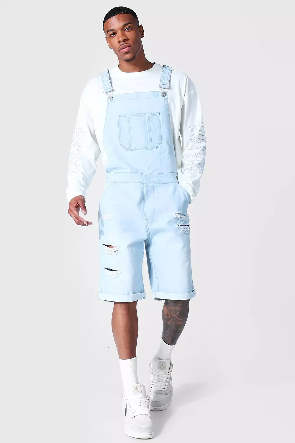 Mens dungarees hot sale shorts